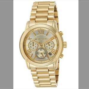 Michael Kors Womens Cooper Gold-Tone Watch